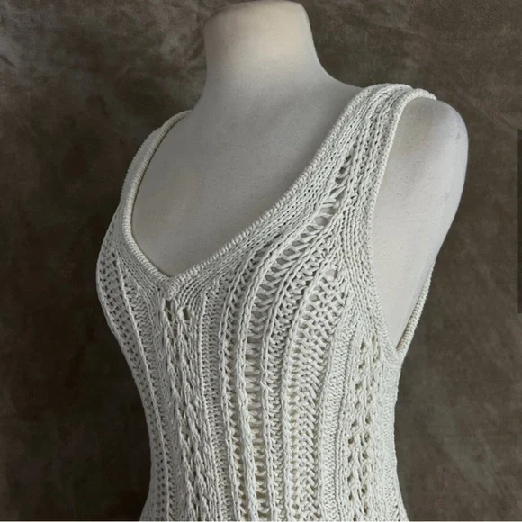 Jonathan Simkhai Cream Crochet Dress - Picture 6 of 10